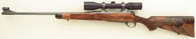 Bolliger / Mountain Riflery Signature Series .280 Remington, pre-64 Model 70, rust blue, AAA English, Blackburn, sights, Swarovski, ammo, 99%, layaway - Image 2 of 15
