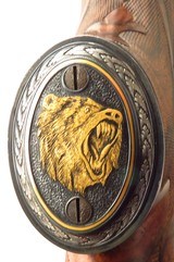 Bolliger / Mountain Riflery Best Grade .280 Remington, Winchester 70 CRF, Blackburn, AAA English, Dubber game scene, Swarovski, ammo, 95%, layaway - Image 14 of 15
