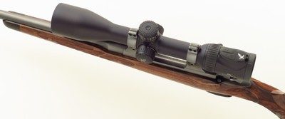 Bolliger / Mountain Riflery Signature Series 7mm WSM, Winchester 70 CRF, 24-inch, rust blue, jeweled, AAA English, Swarovski, ammo, 99%, layaway - Image 3 of 15