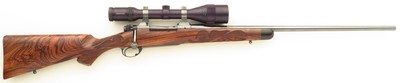 Bolliger / Mountain Riflery Signature Series 7mm STW, pre-64 Model 70, 26-inch, Blackburn, rust blue, AAA English, Swarovski, ammo, 98%, layaway - Image 1 of 15