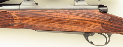 Bolliger / Mountain Riflery Signature Series 7mm STW, pre-64 Model 70, 26-inch, Blackburn, rust blue, AAA English, Swarovski, ammo, 98%, layaway - Image 6 of 15