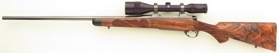 Bolliger / Mountain Riflery Signature Series 7mm STW, pre-64 Model 70, 26-inch, Blackburn, rust blue, AAA English, Swarovski, ammo, 98%, layaway - Image 2 of 15