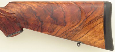Bolliger / Mountain Riflery Signature Series .28 Nosler, Winchester 70 CRF, 26-inch fluted, brake, AAA English, Swarovski, .50 MOA, ammo, 98%, layaway - Image 9 of 15