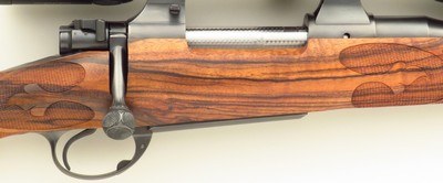 Bolliger / Mountain Riflery Signature Series .300 WSM, Winchester 70 CRF, 24-inch octagon-to-round, sights, AAA English, Swarovski, 99%, layaway - Image 5 of 15