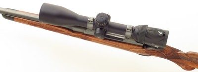 Bolliger / Mountain Riflery Signature Series .325 WSM, Winchester 70 CRF, rust blue, superb AAA English, skeleton, Swarovski, ammo, 99%, layaway - Image 3 of 15