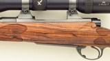 Bolliger / Mountain Riflery Signature Series .325 WSM, Winchester 70 CRF, rust blue, superb AAA English, skeleton, Swarovski, ammo, 99%, layaway - Image 6 of 15