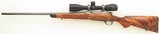 Bolliger / Mountain Riflery Signature Series .325 WSM, Winchester 70 CRF, rust blue, superb AAA English, skeleton, Swarovski, ammo, 99%, layaway - Image 2 of 15