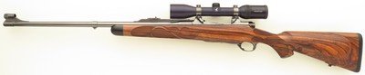 Bolliger / Mountain Riflery Crown Grade .340 Weatherby, Winchester CRF, 24-inch, quarter rib, AAA English, Tomlin engraving, Swarovski, 98%, layaway - Image 2 of 14
