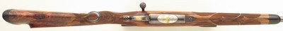 Bolliger / Mountain Riflery Crown Grade .340 Weatherby, Winchester CRF, 24-inch, quarter rib, AAA English, Tomlin engraving, Swarovski, 98%, layaway - Image 4 of 14