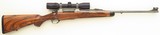 Bolliger / Mountain Riflery Crown Grade .340 Weatherby, Winchester CRF, 24-inch, quarter rib, AAA English, Tomlin engraving, Swarovski, 98%, layaway - Image 1 of 14