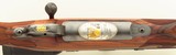 Bolliger / Mountain Riflery Crown Grade .450 Ackley Magnum, Winchester CRF, quarter rib, 4+1, AAA English, Lisa Tomlin game scene, optic, 97%, layaway - Image 7 of 15
