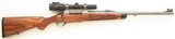 Bolliger / Mountain Riflery Crown Grade .450 Ackley Magnum, Winchester CRF, quarter rib, 4+1, AAA English, Lisa Tomlin game scene, optic, 97%, layaway - Image 1 of 15