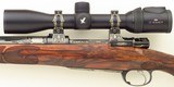 Bolliger / Mountain Riflery Best Grade .375 H&H Magnum, squarebridged Mauser 98, quarter rib, AAA English, Lisa Tomlin game scene, Swarovski, layaway - Image 6 of 15