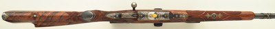 Bolliger / Mountain Riflery Best Grade .375 H&H Magnum, squarebridged Mauser 98, quarter rib, AAA English, Lisa Tomlin game scene, Swarovski, layaway - Image 4 of 15
