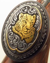 Bolliger / Mountain Riflery Best Grade .375 H&H Magnum, pre-64 70, octagon, rib, extended tangs, AAA English, Dubber engraving, Huey, 99%, layaway - Image 15 of 15
