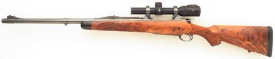 Bolliger / Mountain Riflery Signature Series .450 Ackley Magnum, Winchester 70 CRF, banded, express, 5+1, AA English, Swarovski, ammo, 99%, layaway - Image 2 of 14