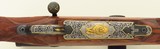 Bolliger / Mountain Riflery Best Grade .416 Rigby, Winchester 70 CRF, brake, quarter rib, AAA English, Dubber game scenes, Swarovski, 99%, layaway - Image 7 of 15