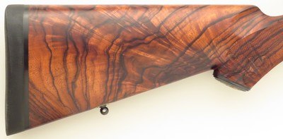 Bolliger / Mountain Riflery Best Grade .416 Rigby, Winchester 70 CRF, brake, quarter rib, AAA English, Dubber game scenes, Swarovski, 99%, layaway - Image 9 of 15