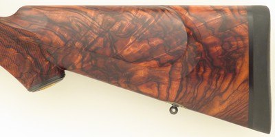 Bolliger / Mountain Riflery Best Grade .416 Rigby, Winchester 70 CRF, brake, quarter rib, AAA English, Dubber game scenes, Swarovski, 99%, layaway - Image 10 of 15