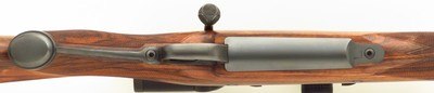 Bolliger / Mountain Riflery Signature Series .450 Rigby Magnum, Winchester 70 CRF, brake, quarter rib, AA English, Swarovski, ammo, targets, layaway - Image 7 of 15
