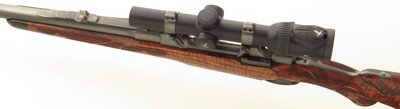 Bolliger / Mountain Riflery Signature Series .500 Jeffery, Mauser 98 square bridge, quarter rib, drop box, AAA English, Swarovski, ammo, 99%, layaway - Image 3 of 15