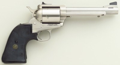 Freedom Arms Premier Grade Model 83 .454 Casull, 6-inch, Mag-Na-Port, tuned, overtravel, carbide dies, brass, box, 99%, layaway - Image 2 of 9