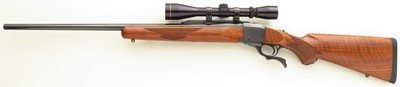 Ruger No. 1 .218 Bee, 1996, outstanding bore, tuned trigger, Leupold, dies, 98 percent, layaway - Image 2 of 11