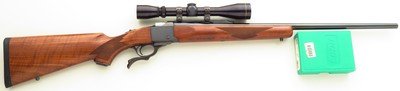 Ruger No. 1 .218 Bee, 1996, outstanding bore, tuned trigger, Leupold, dies, 98 percent, layaway - Image 1 of 11