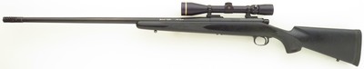Jarrett Switch Barrel .300 Jarrett & .338 Jarrett, 1995, one owner, 26 inches, brake, cap, Leupold, great bores, extras, papers, layaway - Image 3 of 12
