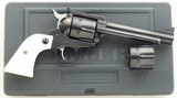 Ruger Lipsey's Exclusive Blackhawk .45 Colt & .45 ACP, 2011, flat top, 5.5, white grips, factory case, 98 percent