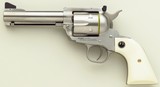 Ruger Blackhawk stainless flat top .45 Colt & .45 ACP, 4.65-inch, cased, 99 percent - Image 2 of 8