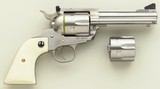 Ruger Blackhawk stainless flat top .45 Colt & .45 ACP, 4.65-inch, cased, 99 percent - Image 1 of 8