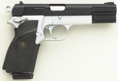 Browning Hi-Power .40 S&W, two-tone, ambidextrous, 10-round, case, logo holster, unfired - Image 2 of 6
