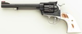 Custom Ruger Single Six .32 H&R Magnum, 6.5-inch, stag grips, fiber optic sights, tuned trigger, Bisley hammer, stainless housing & grip - Image 2 of 7