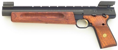 Browning Buck Mark Silhouette .22 LR, 9.875-inch, hooded sights, box, 97 percent - Image 2 of 6