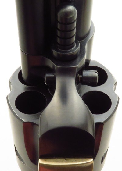 Customized Ruger Blackhawk .45 Colt & .45 ACP, 4.675-inch, brass grip, custom grips, great bore, case, 90 percent overall - Image 6 of 7