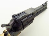 Customized Ruger Blackhawk .45 Colt & .45 ACP, 4.675-inch, brass grip, custom grips, great bore, case, 90 percent overall - Image 3 of 7