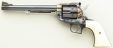 Custom Ruger Blackhawk .30 Carbine, tapering 7.5-inch barrel, Mag-Na-Port, color case, Super Blackhawk grip frame, ivory grips, layaway - Image 2 of 8