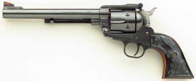 Custom Ruger Blackhawk three-caliber switch barrel revolver in .45 Colt, .45 ACP and .44 Magnum, strong condition, cased - Image 3 of 10