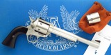 Freedom Arms Premier Grade 1997 .22 LR & .22 Magnum, 7.5, adjustable, tuned, OT, Micarta, target, box, 99 percent, layaway - Image 1 of 10