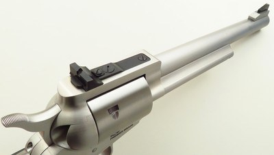Freedom Arms Premier Grade 1997 .22 LR & .22 Magnum, 7.5, adjustable, tuned, OT, Micarta, target, box, 99 percent, layaway - Image 4 of 10