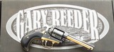 Gary Reeder Bandit 9mm, Single Six frame, 4.65-inch, scalloped, brass bird's head, free wheeling, tuned, box, layaway - Image 1 of 9