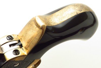 Gary Reeder Bandit 9mm, Single Six frame, 4.65-inch, scalloped, brass bird's head, free wheeling, tuned, box, layaway - Image 7 of 9