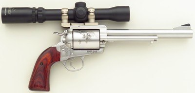 Gary Reeder Professional Hunter .41 GNR #2, Reeder stretch frame, serial GNR-018, 8-inch, Gunfighter grip, scope, T/C barrel, dies, ammo, 95%, layaway - Image 2 of 9