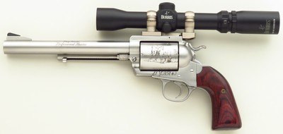 Gary Reeder Professional Hunter .41 GNR #2, Reeder stretch frame, serial GNR-018, 8-inch, Gunfighter grip, scope, T/C barrel, dies, ammo, 95%, layaway - Image 3 of 9