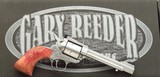 Gary Reeder Trail Gun .40 S&W, 5.5-inch octagon, jeweled rounded butt, custom grips. box, 97 percent, layaway - Image 1 of 8