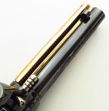Gary Reeder Bandit 9mm, 4.65-inch, scalloped, free-wheeling, tuned, brass bird's head, box, great bore, 90 percent blue, 75 percent brass, layaway - Image 5 of 9