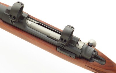 Ruger M77 Hawkeye International .270 Winchester, full stock, 18-5-inch, matte, open sights, ring mounts, great bore, over 95 percent - Image 7 of 12