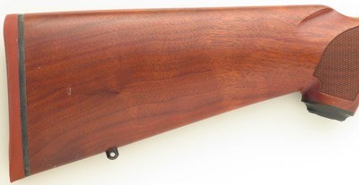 Ruger M77 Hawkeye International .270 Winchester, full stock, 18-5-inch, matte, open sights, ring mounts, great bore, over 95 percent - Image 9 of 12