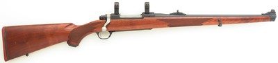 Ruger M77 Hawkeye International .270 Winchester, full stock, 18-5-inch, matte, open sights, ring mounts, great bore, over 95 percent - Image 1 of 12